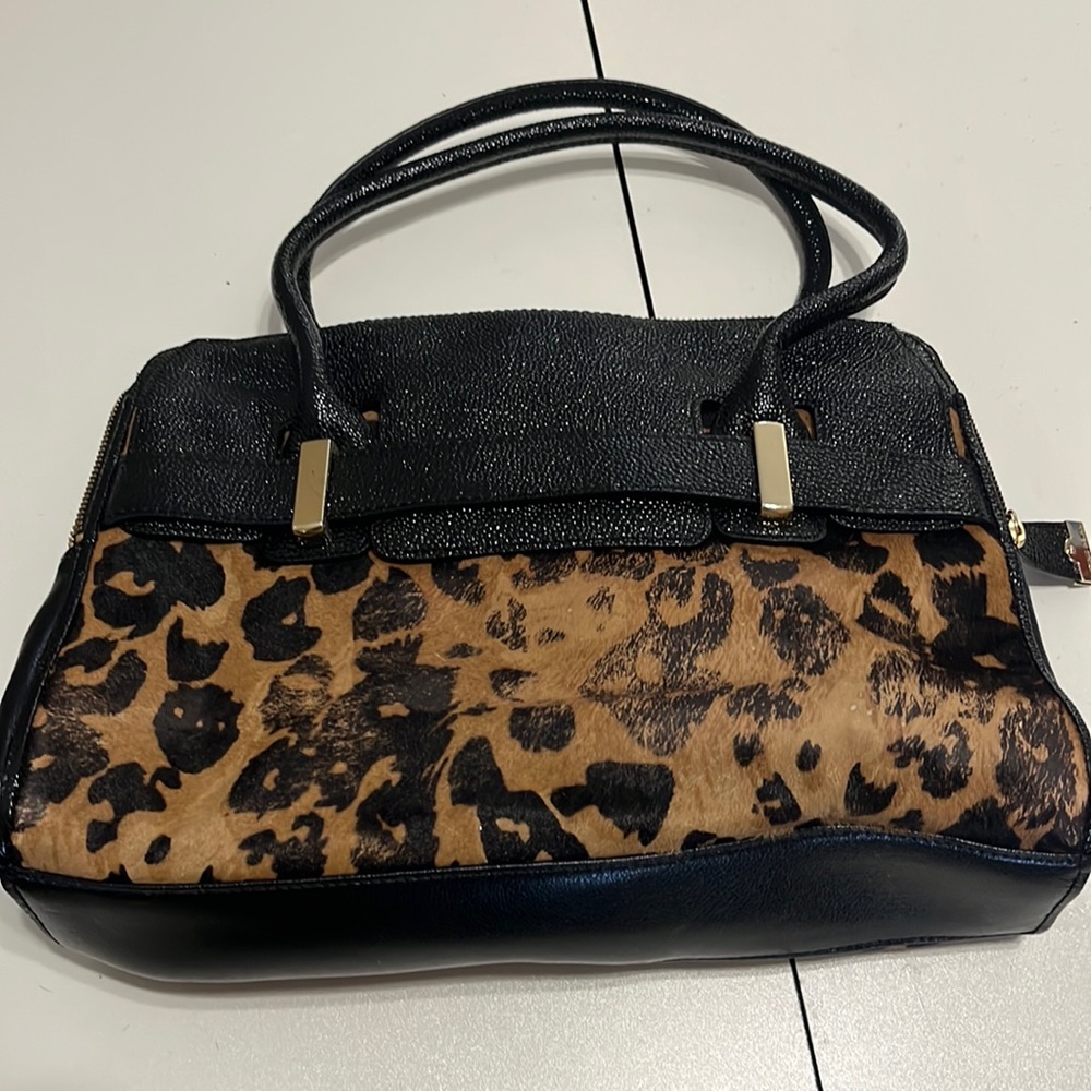 Leopard Print Antonio Melani Satchel